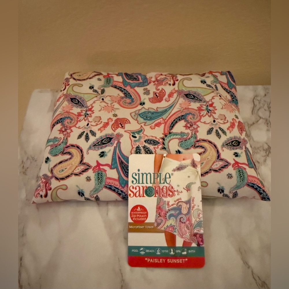 Simple Sarongs Paisley Sunset Towel